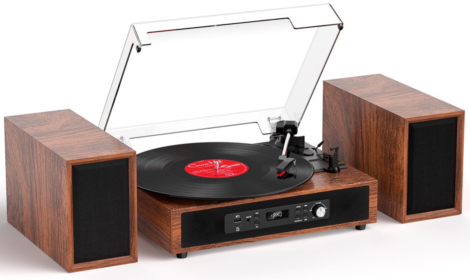 LPオーディオプレーヤー Amazon.com: Vinyl Record Player with External Speakers, Vintage 3